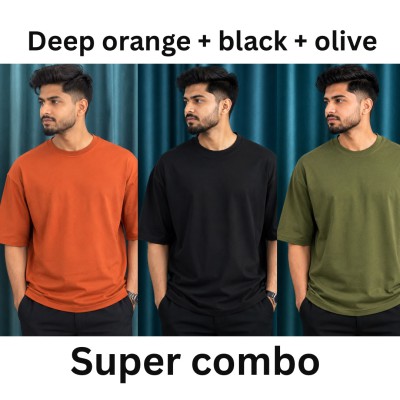 Deep Orange + Black + Olive