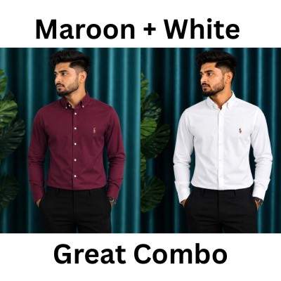 Maroon + White