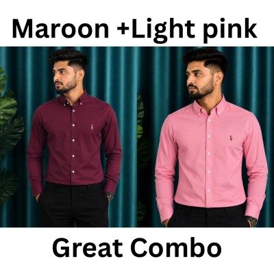 Maroon + Light pink