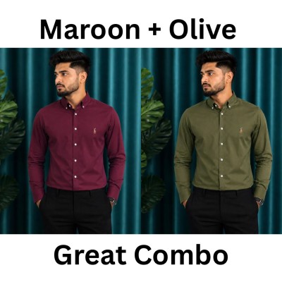 Maroon + Olive